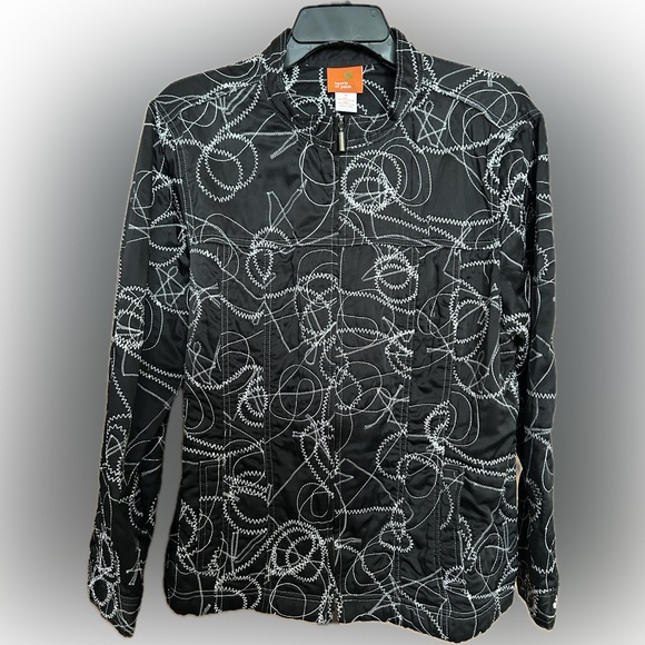 Beautiful Hearts of Palm zip of jacket Size 10 - Picture 3 of 4